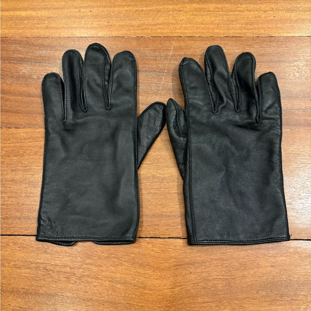 French Connection Men Leather Gloves, Size M/L
